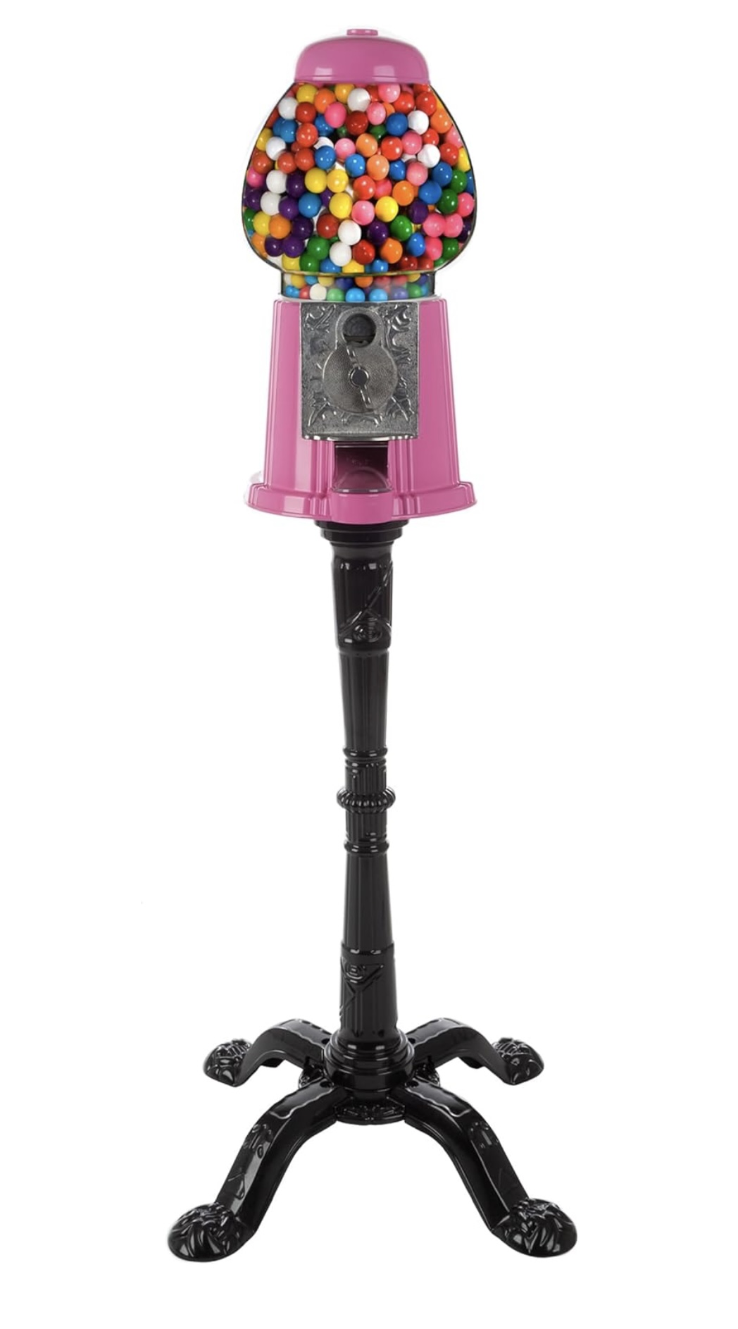 Pink Coin operated Retro gumball dispenser Pink Coin operated Retro gumball dispenser