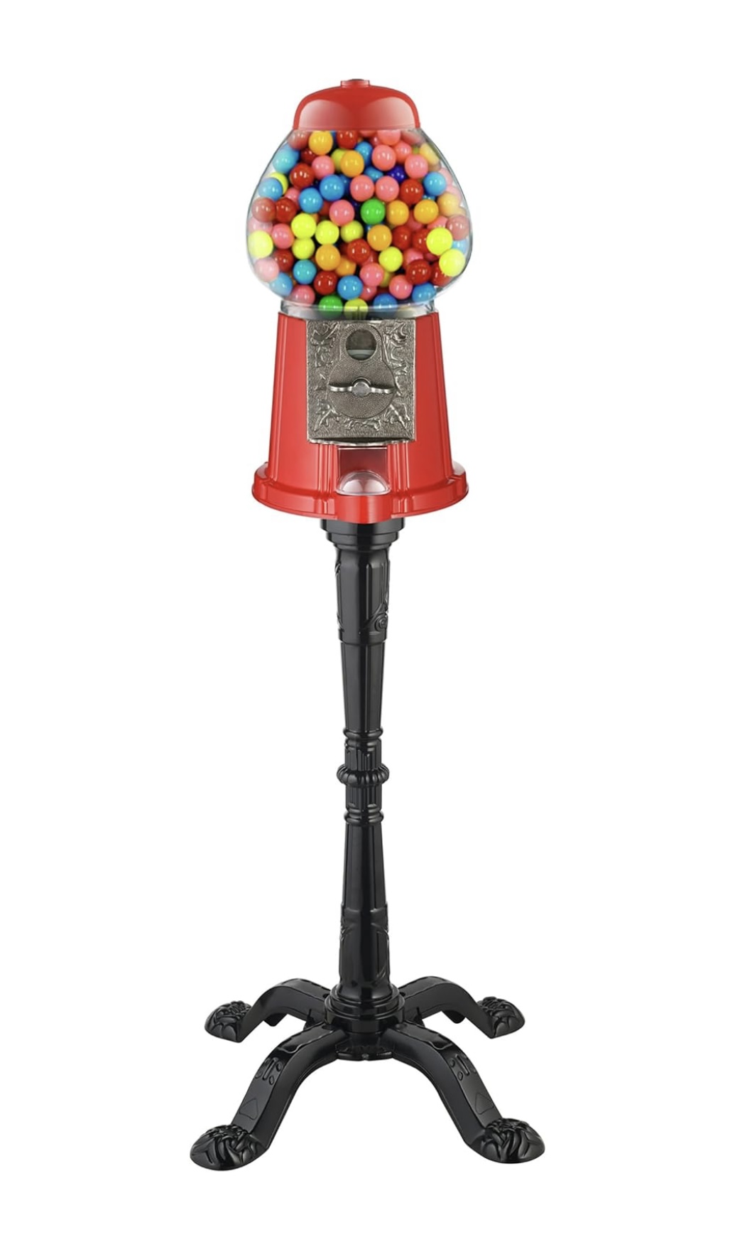 Red Coin operated Retro gumball dispenser Red Coin operated Retro gumball dispenser